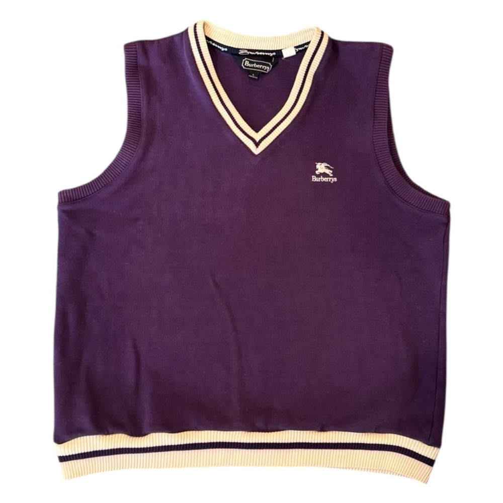 Burberry purple sweater vest